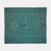 Couverture Polaire Belle conception de basket-ball (Devant (Horizontal))