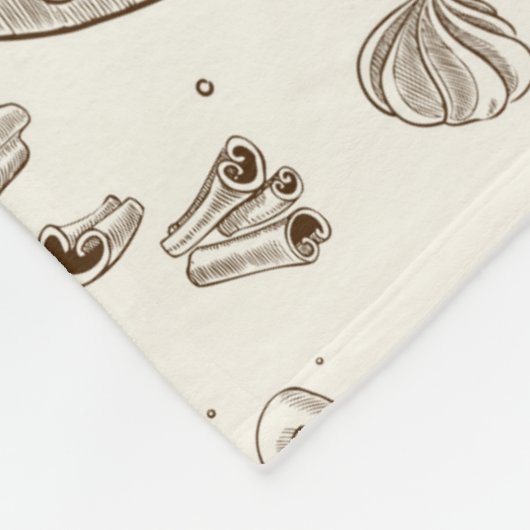 Couverture Polaire Belle conception de café express de café (Coin)