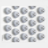 Couverture Polaire Belle, Dreamy et Serene Snowy Owl (Devant (Horizontal))