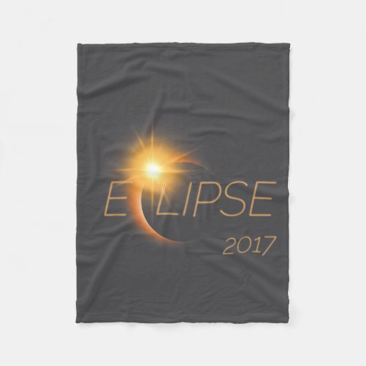 Couverture Polaire Belle éclipse solaire Graphique 2017 (Devant)