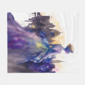 Couverture Polaire Belle Femme | Abstrait Fairytale City Princess (Devant (Horizontal))