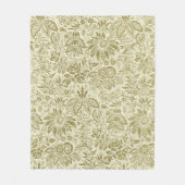 Couverture Polaire Belle florale antique (Devant)
