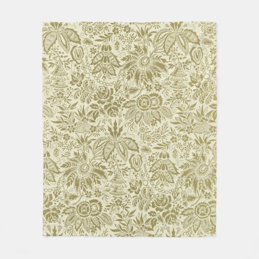 Couverture Polaire Belle florale antique (Devant)