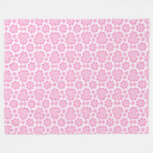 Couverture Polaire Belle florale rose (Devant (Horizontal))