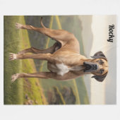 Couverture Polaire Belle Grande Danse Personnalisée (Devant (Horizontal))