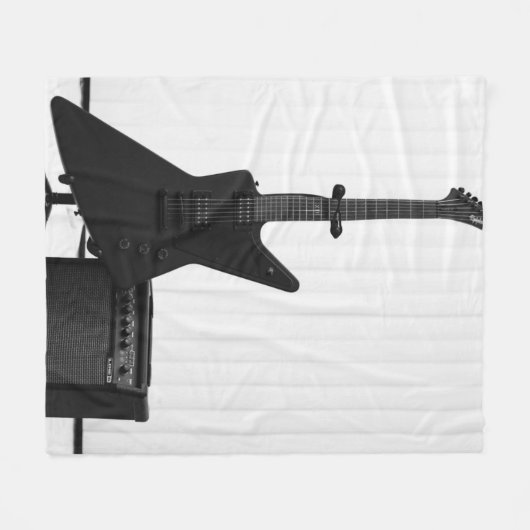 Couverture Polaire Belle guitare (Devant (Horizontal))