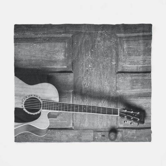 Couverture Polaire Belle guitare (Devant (Horizontal))