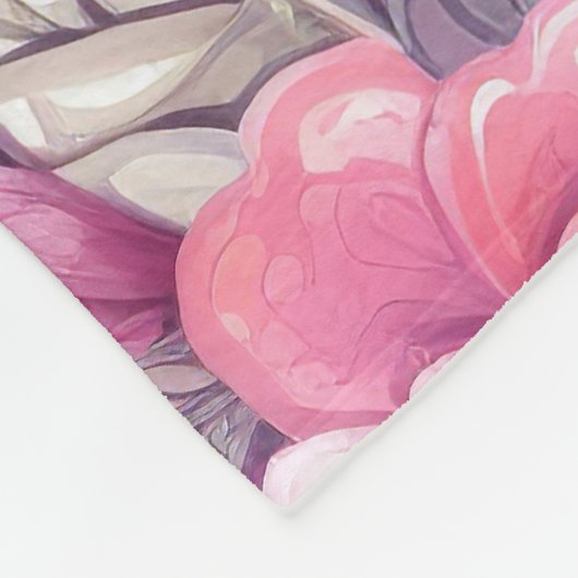 Couverture Polaire Belle licorne florale (Coin)