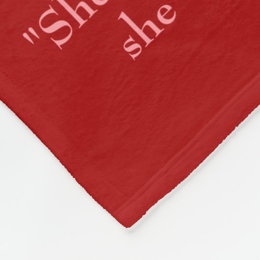 Couverture Polaire Belle maman Rouge (Coin)