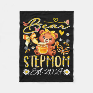 Couverture Polaire Belle-mère Est 2027 Nœud Papillon Floral Fête Des