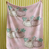 Couverture Polaire Belle Parties scintillant Citrouille rose Patch Au