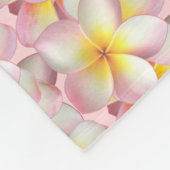Couverture Polaire Belle Pastel Frangipani Plumeria Fleurs (Coin)