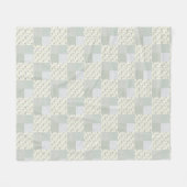 Couverture Polaire Belle patchwork vert doux (Devant (Horizontal))