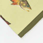 Couverture Polaire Belle pêche à la truite de ruisseau (Coin)