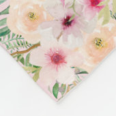 Couverture Polaire Belle personnalisée GODDAUGHTER rose floral (Coin)
