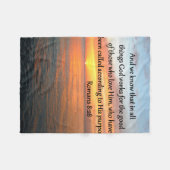 COUVERTURE POLAIRE BELLE PHOTO DE ROMANS 8:28 SUNRISE (Devant (Horizontal))