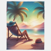 Couverture Polaire belle plage (Devant)