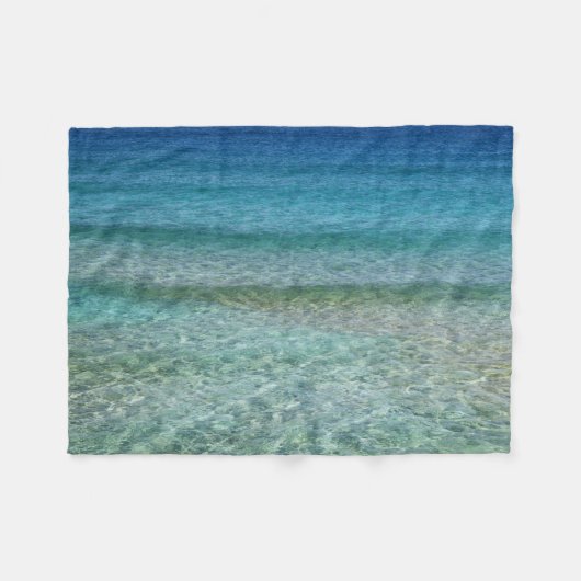 Couverture Polaire Belle plage de sable (Devant (Horizontal))