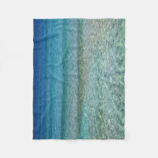 Couverture Polaire Belle plage de sable (Devant)