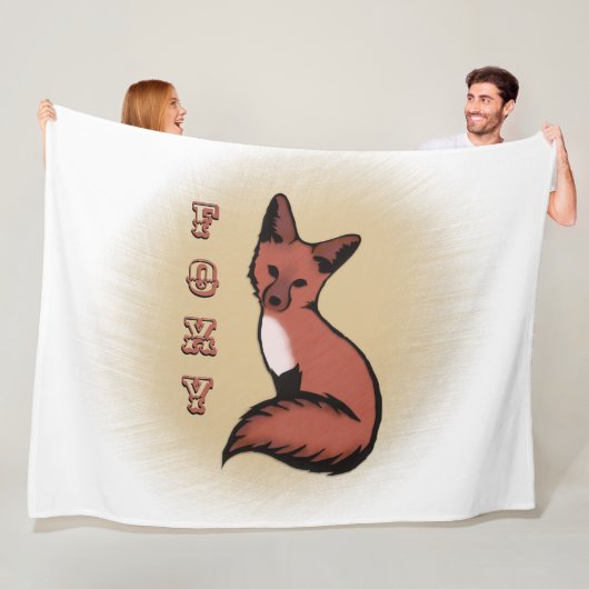 Couverture Polaire Belle Renard rouge Foxy (En situation)