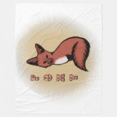 Couverture Polaire Belle Renard rouge Foxy (Devant)