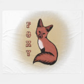 Couverture Polaire Belle Renard rouge Foxy (Devant (Horizontal))