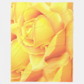 Couverture Polaire Belle Rose Jaune (Devant)