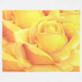 Couverture Polaire Belle Rose Jaune (Devant (Horizontal))