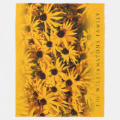 Couverture Polaire Belle Rudbeckia Fulgida / Orange Coneflowlowers (Devant)