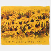 Couverture Polaire Belle Rudbeckia Fulgida / Orange Coneflowlowers (Devant (Horizontal))