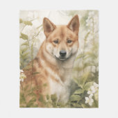 Couverture Polaire Belle Shiba Inu (Devant)