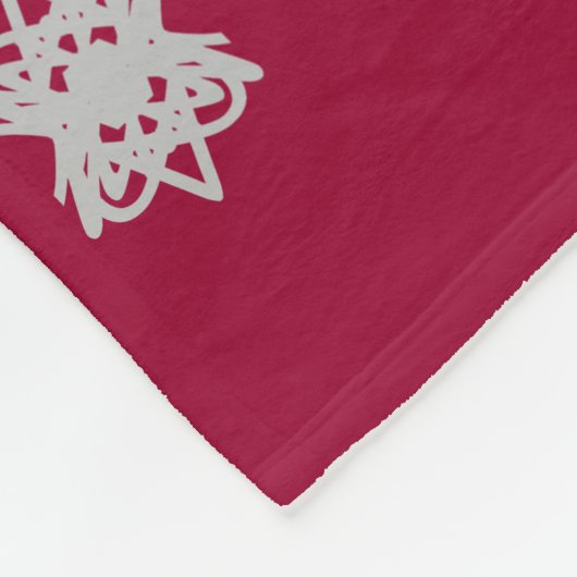 Couverture Polaire Belle Silver Grey et Bourgogne (Coin)