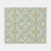 Couverture Polaire Belle Soft Green et Jaune à motifs (Devant (Horizontal))