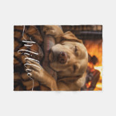Couverture Polaire Belle Texte Script Photo personnalisée (Devant (Horizontal))