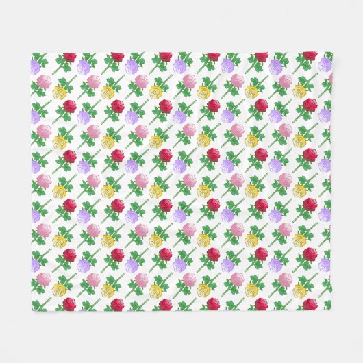 Couverture Polaire Belles et Colorées Roses (Devant (Horizontal))