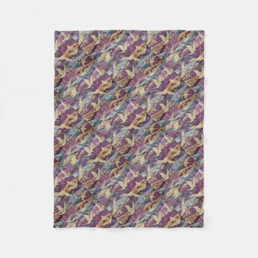 Couverture Polaire Belles grues japonaises (Devant)