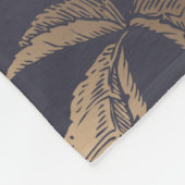 Couverture Polaire Belles pivoines de fleurs, roses et papillons.  (Coin)