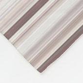 Couverture Polaire Belles rayures brunes blanches (Coin)