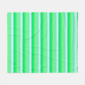 Couverture Polaire Belles rayures vert aqua (Devant (Horizontal))