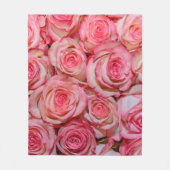 Couverture Polaire Belles roses roses roses (Devant)