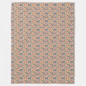 Couverture Polaire Belles teintes Peintes Peach Floral (Devant)