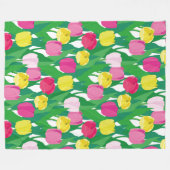 Couverture Polaire Belles tulipes. (Devant (Horizontal))