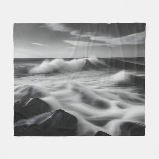 Couverture Polaire Belles vagues (Devant (Horizontal))