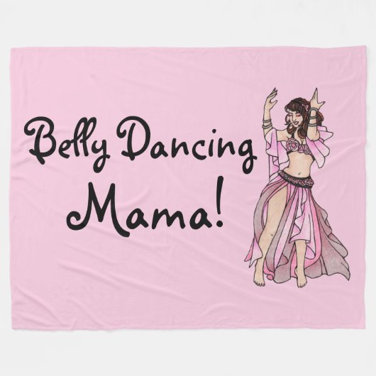 Couverture Polaire Belly Dancing Mama ! (Devant (Horizontal))