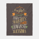 Couverture Polaire Bénédiction d'automne et de récolte (Devant)