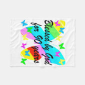 COUVERTURE POLAIRE BÉNÉFICIÉ PAR DIEU PENDANT 90 ANS (Devant (Horizontal))