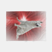 Couverture Polaire Berger allemand blanc (Devant (Horizontal))