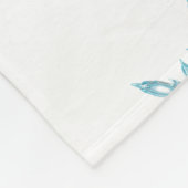 Couverture Polaire Berger allemand blanc posé dans les flocons de nei (Coin)