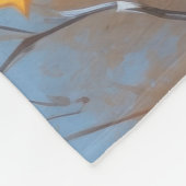 Couverture Polaire Berger allemand courant dans la neige avec Casquet (Coin)