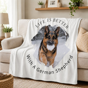 Couverture Polaire Berger Allemand GSD Photo La Vie Est Mieux